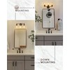 FEMILA 3-Light Vanity Light,Farmhouse Bathroom Light Fixtures,Metal Wall Sconce with
