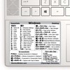 SYNERLOGIC Windows PC Reference Keyboard Shortcut Sticker | Vinyl, No-Residue