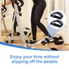 4pcs Elliptical Machine Pedal Straps, Universal Adjustable Leg Exerciser Pedal