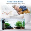 AQQA Aquarium Filter, Submersible Power Fish Tank Filter with Rainwater