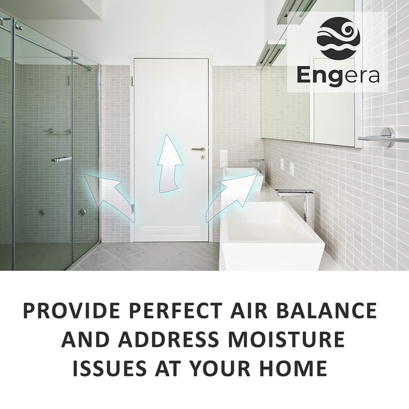Engera Bathroom Door Air Vent Grille Two Sided Ventilation Cover