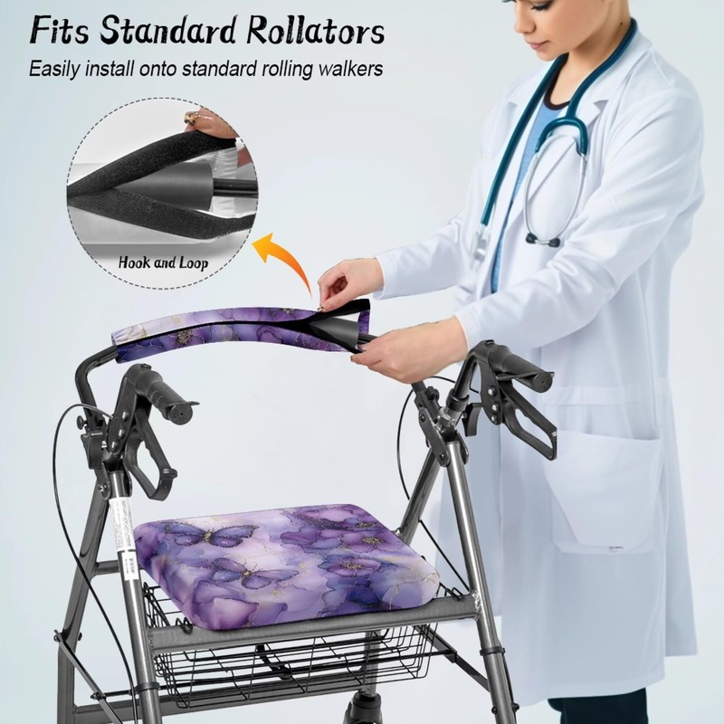 Walkers for Seniors Cover Universal Fit Walker Accessories Butterfly Rollator