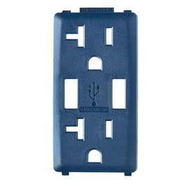 Leviton RKAA2-RN, Rich Navy Color Change Kit for Renu 20A USB Charger/Tamper-Resistant Receptacle/Outlet