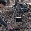 Campfire Grill Tripod Board Stainless Steel Campfire Support Plate with