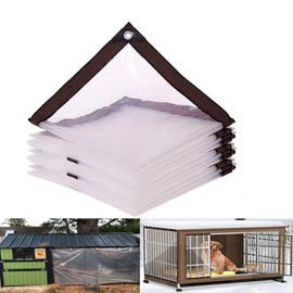Clear Tarps Heavy Duty Waterproof Outdoor Transparent Cover for Greenhouse Garden Patio Chicken Coop Plant,6x12
