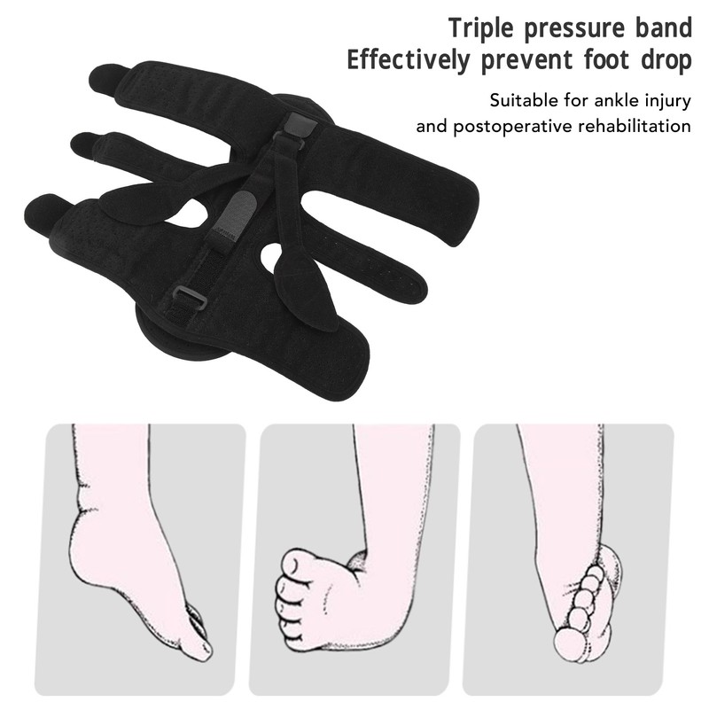 Drop Foot Brace Adjustable Comfortable Universal Foot Drop Orthosis for