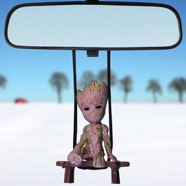 WYJS Car Swing Ornament, Mirror Hanging Car Interior Accessory, For Rear View Mirror, Gardening Hanging