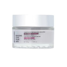 Seasons Love Your Skin I crema hidratante facial alta reparacion extracelular orquídea 45 g I AH  algas marinas I para pieles secas y maduras         