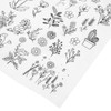 EXCEART Peel and Stick Patterns, Embroidery Dissolving Transfer Paper Patterns