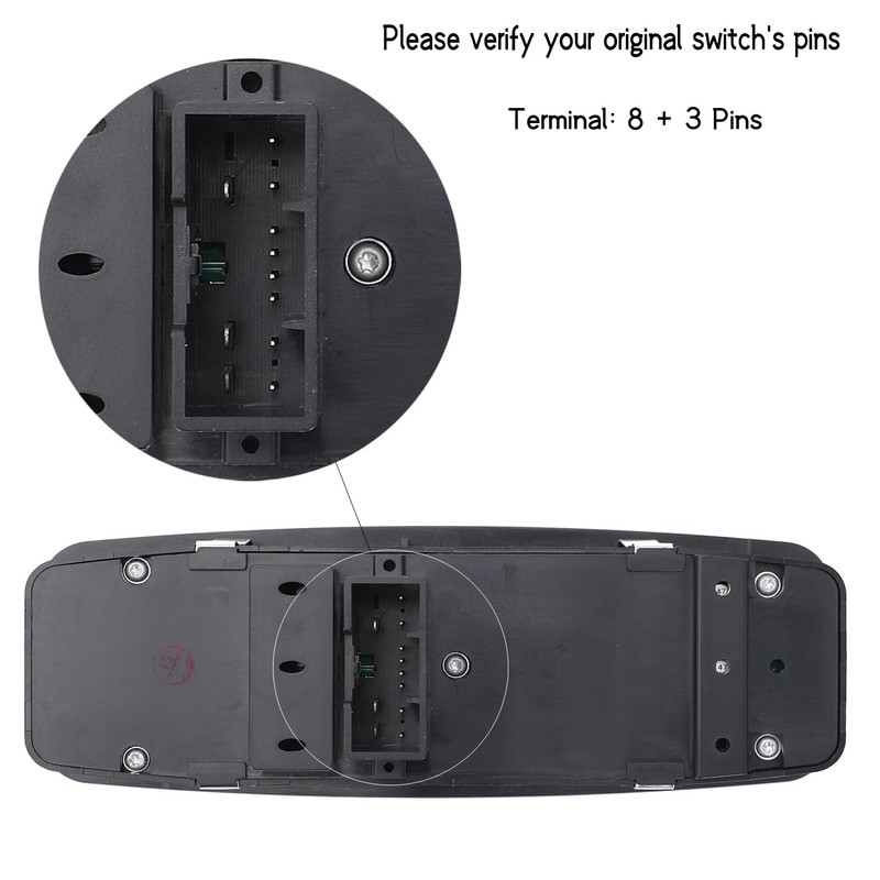Kardne Master Power Window Switch for Chrysler 200(2015-2017), Jeep Cherokee(2015-2022),