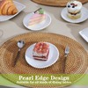 TAMAYKIM 5.5 Inch Porcelain Dessert Plates Set of 18, Small