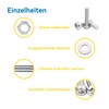 WZHUIDA 330 Piece M4 Screws Set, Stainless Steel Rounded Head