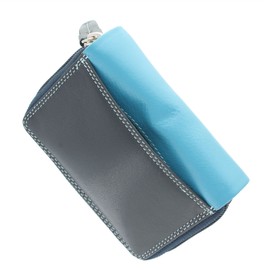 VISCONTI Rainbow Leather Ladies Purse Style RFID Blocking RB53 Navy Multi