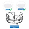 sourcing map 2Pcs Vintage Coaster Holder Black Metal Coaster Holders