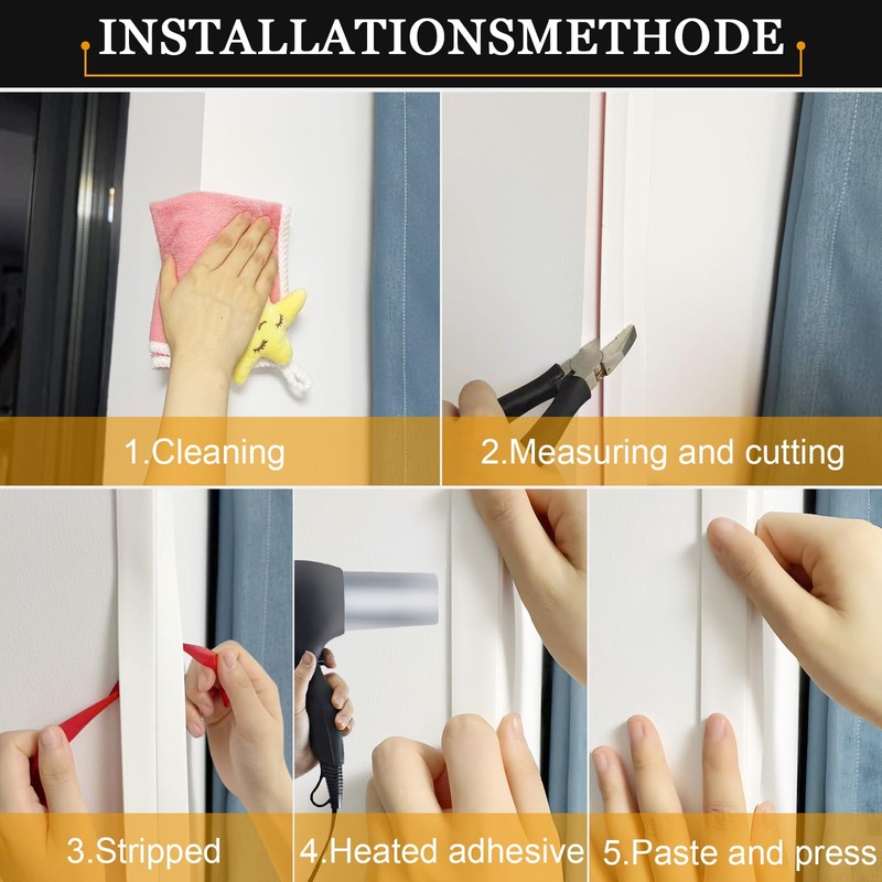 Wall Corner Protector Self-Adhesive Flexible – Durable Rubber, Furniture Edge