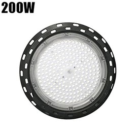 200W UFO LED High Bay Lamp Commercial Gym Factory Warehouse Industrial Shed Lighting Ceiling Light 110v 6000K