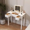 Organizedlife Small Makeup Vanity Desk with Flip Top Mirror, Dressing