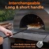 12" Perforated Pizza Peel with Pizza Cutter, Leonyo Aluminum Pizza