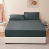 RUIKASI Double Fitted Sheet Deep - Dark Grey Bottom Sheet