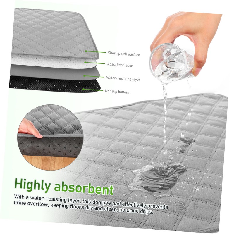 Totority 2Pcs Washable Pee Pads for Dogs Absorbent Puppy Training