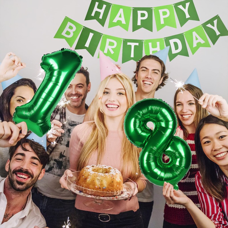 34 Balloons - 34th Birthday Decoration for Men & Women