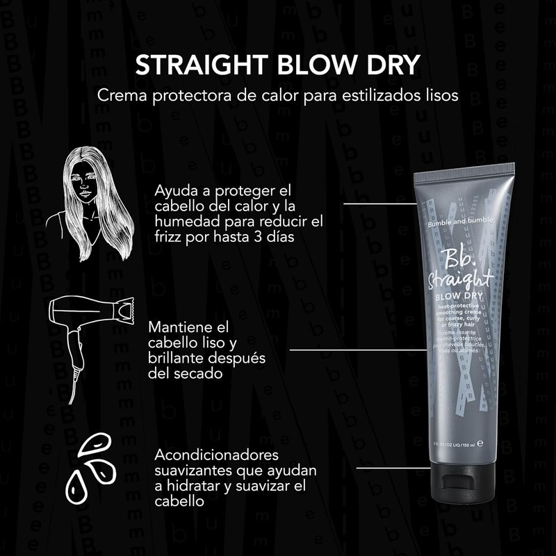 Bumble and Bumble Straight Blow Dry Crema para peinar Protector