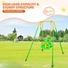 3-in-1 Toddler Swing Set, Indoor & Outdoor Baby Swing Heavy