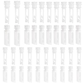 Vertical Blind Stem Replacement White Stems for Vertical Window Blind Vertical Blind Carrier Stem Vertical Blinds Curtain Accessories (40 Pieces)