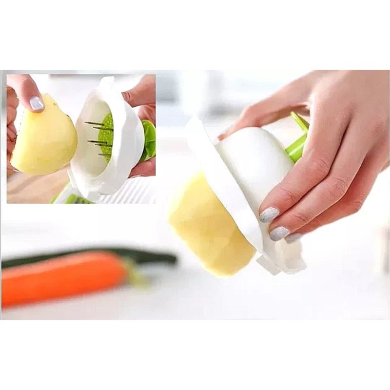 Yuqing Cortador Rallador 5 En 1 Manual Rebanador Verduras Frutas