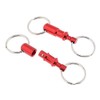 YangLand 2Pcs/Set Quick Release Keychain Pull-Apart Removable Keyring with Two