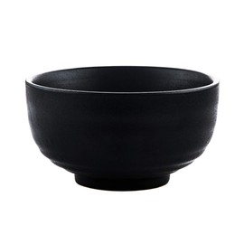 Vintage Design Handmade Pottery Shaving Bowl Thicken Ceramic Soap Dish Black 4.5" (Black)