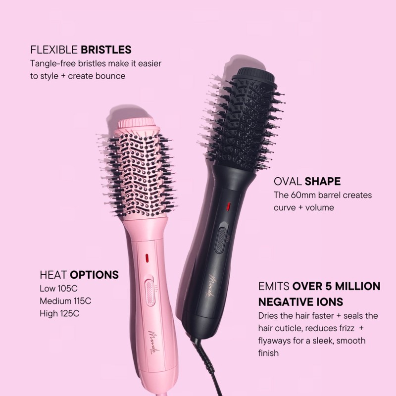 Mermade Hair Blow Dry Brush - Pink