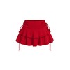 PRSFPN Women's Y2k Mini Ruffle Skirts with Shorts Tiered Layers