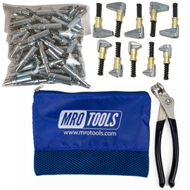 100 3/32 Cleco Fasteners + Cleco Pliers + 5 KSG 3/4 x 1/2 Side-Grip Clamps + 5 KSG 3/4 x 1 Side-Grip Clamps + Carry Bag (K1S100-3/32SG)