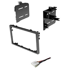 ASC Audio - Kit estéreo de coche doble DIN - Soporte de montaje de metal negro para Acura/Honda: 1990-2001