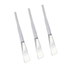SAFIGLE 3Pcs Crystal Rod Face Applicator Brush Transparent Handle Makeup Mask Brushes for Smooth Facial Mask Peel Serum Application for Professional Home Use