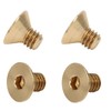 50Pcs Flat Hex Socket Screw Copper Countersunk Head Fastener Hardware