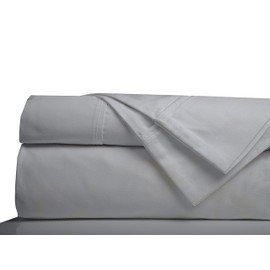 Minor Monkey Bed Sheets - Egyptian Cotton Sheets 1000 Thread Count 4 PC Solid Bed Sheet Set True Luxury Hotel Sheets Fits Up to 17 Inches Deep Pocket Sheets (Queen, Silver Grey)