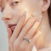 URONE Cremation Urn Ring for Ashes 925 Sterling Silver Memorial