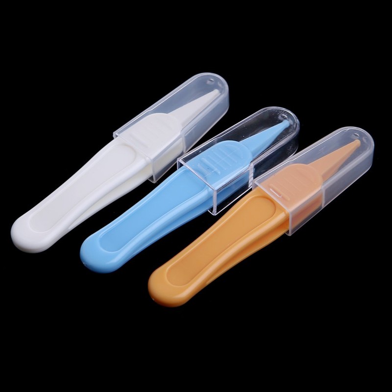 Tebatu Baby Care Ear Nose Navel Cleaning Tweezers Safety Forceps