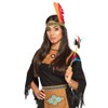 MIMIKRY Native American Costume Accessory Set Headband with Feathers and