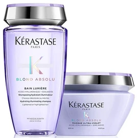 Kérastase Blond Absolu Lumiére 250 ml and Blonde Absolu Masque Ultra-Violet 200 ml Duo