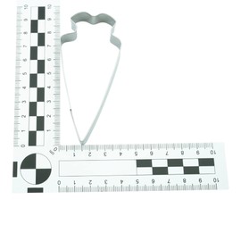 BekkiB 880283-3er-Set Ausstecher "Schulanfang" - Keksausstecher Schultüte, Zahl 1 und Zahl 2 - Konturausstecher aus Edelstahl