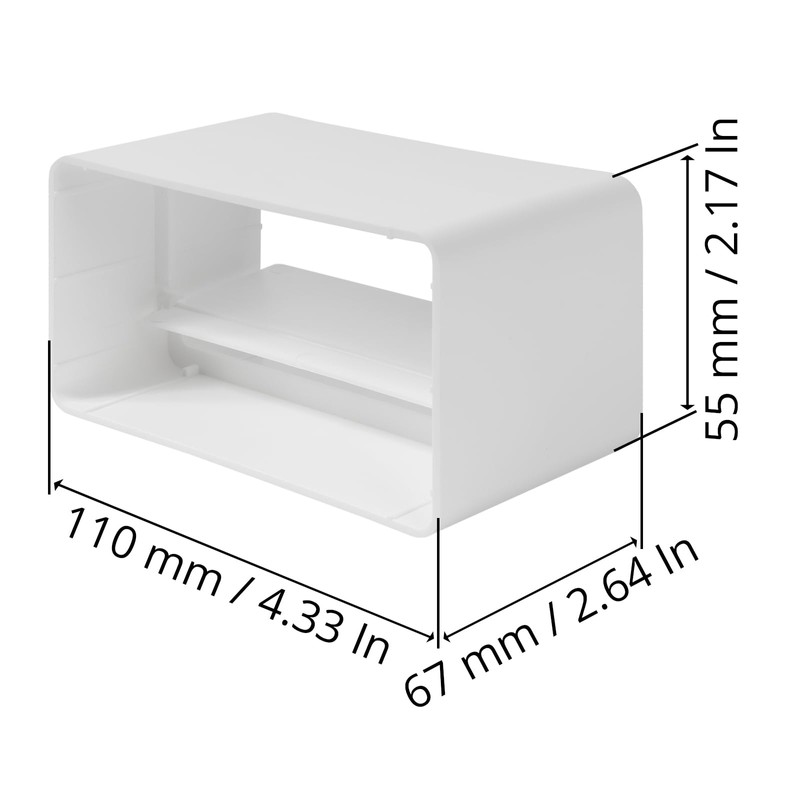 Rectangular Duct Connector with Valve, Integrated Backflow Preventer, Ventilation System,