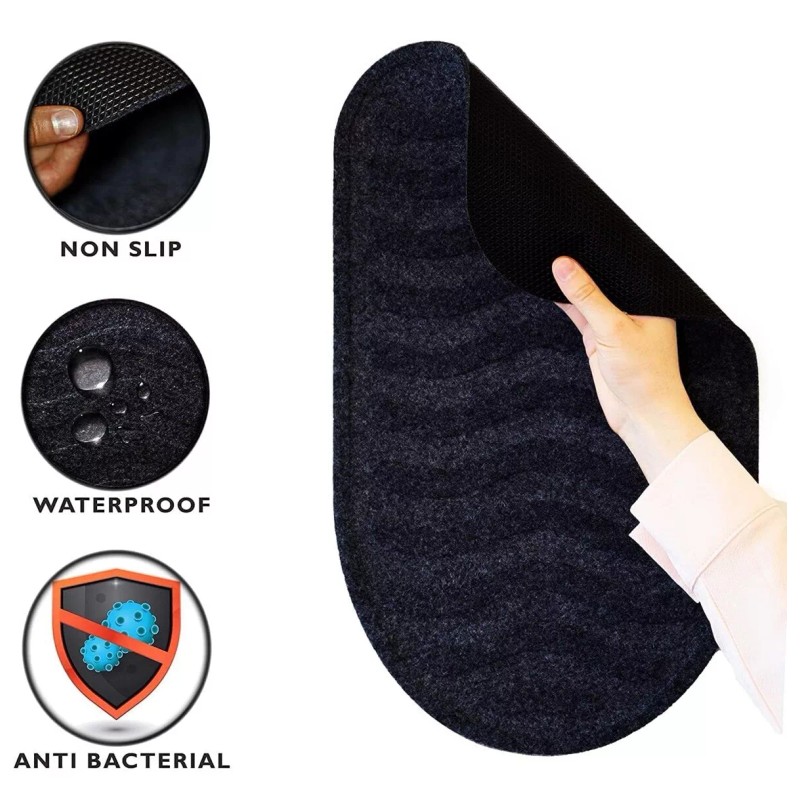 Koruser 10-Pack Urinal Mats Non-Slip Deodorizing Water Absorption