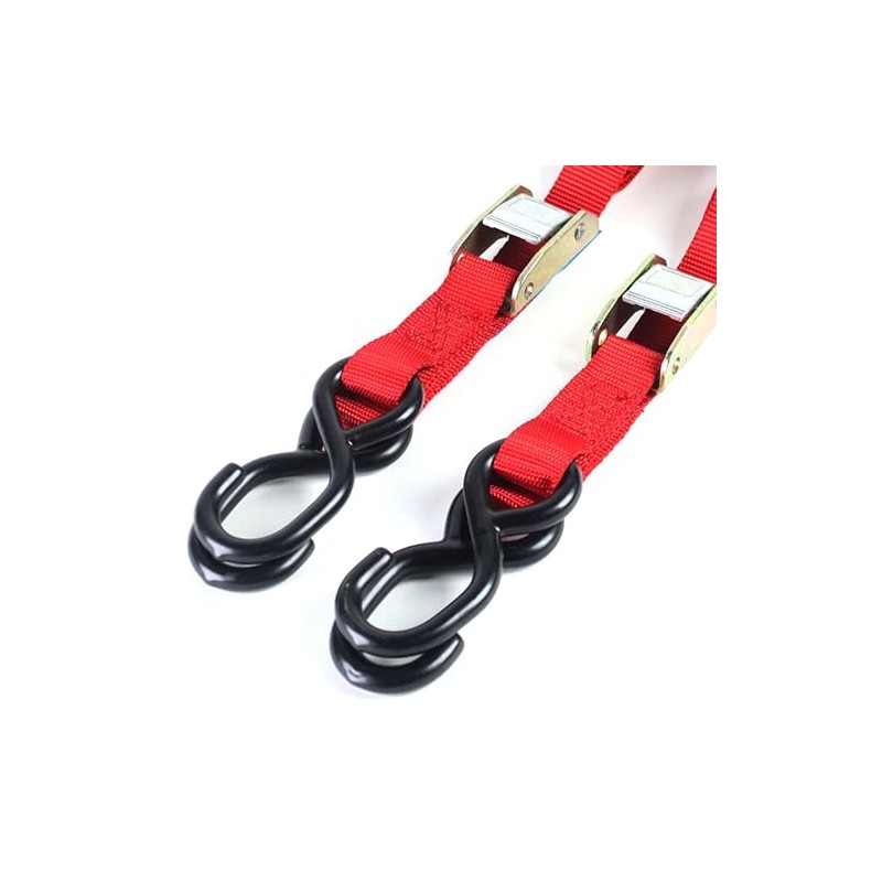Heavy Duty Motorcycle Tie Down Straps Auto Lock Transport Bike