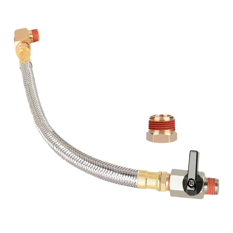 F Fityle Extended Tank Drain Assembly Set Elbow Fitting Easy