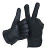 MEN`S FULL GRAIN BLACK DEERSKIN LEATHER GLOVES UN-LINED (American Fur)