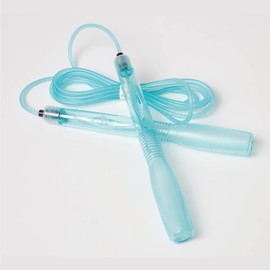 Exercise Jump Rope for Cardio, Boxing, CrossFit - Adjustable Skipping Rope for Men and Women, Lightweight, Tangle Free, Made in Korea(Crystal Gold Jumprope, UA-430) (New Gold Sky)