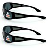 V.W.E. 2 Pairs Men Polarized fly fishing sunglasses with magnification